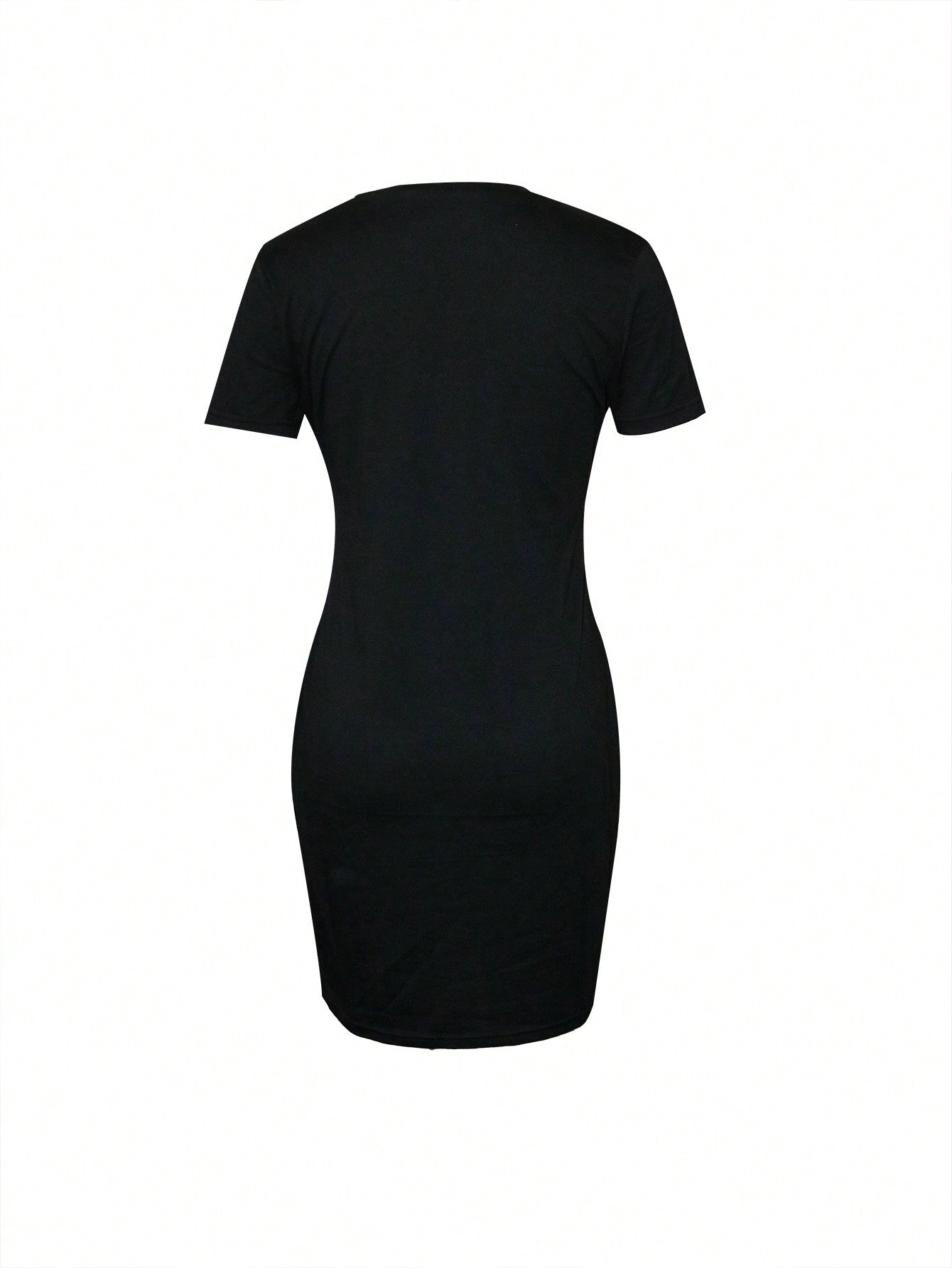 WOMEN'S BLACK T SHIRT DRESS SIZE 16, SHORT SLEEVES, GRATEFUL, THANKFUL, BLESSED, DIAMONTE LOGO