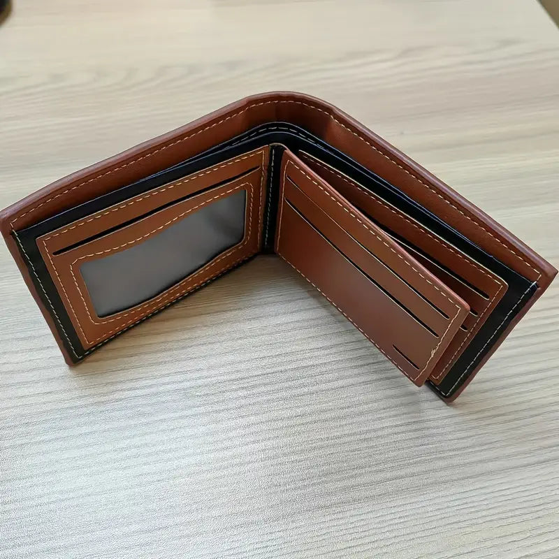 MENS WALLET, RASTA GANJA LEAF PRINT, CREDIT CARD SLOTS, FAUX LEATHER.
