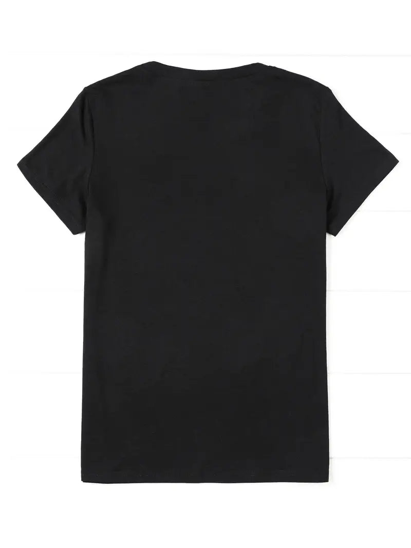 WOMEN'S JAMAICA, AFRICA, REGGAE, BLACK T SHIRT, "IT'S IN MY DNA" PRINT SIZE 16/18