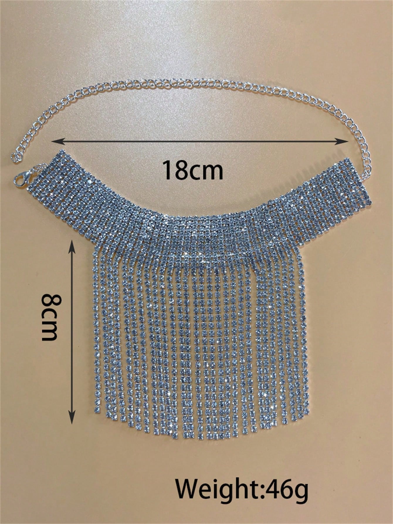 BEAUTIFUL WOMEN'S SILVER RHINESTONE EVENING DRESS ANKLE CHAIN.
