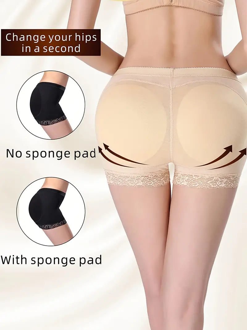 Women's Butt Shaper Pants Removable Pads, Size 16 to 18